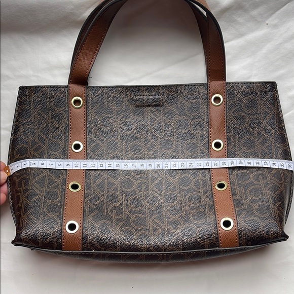 Calvin Klein Monogram Brown Tote - Picture 11 of 14